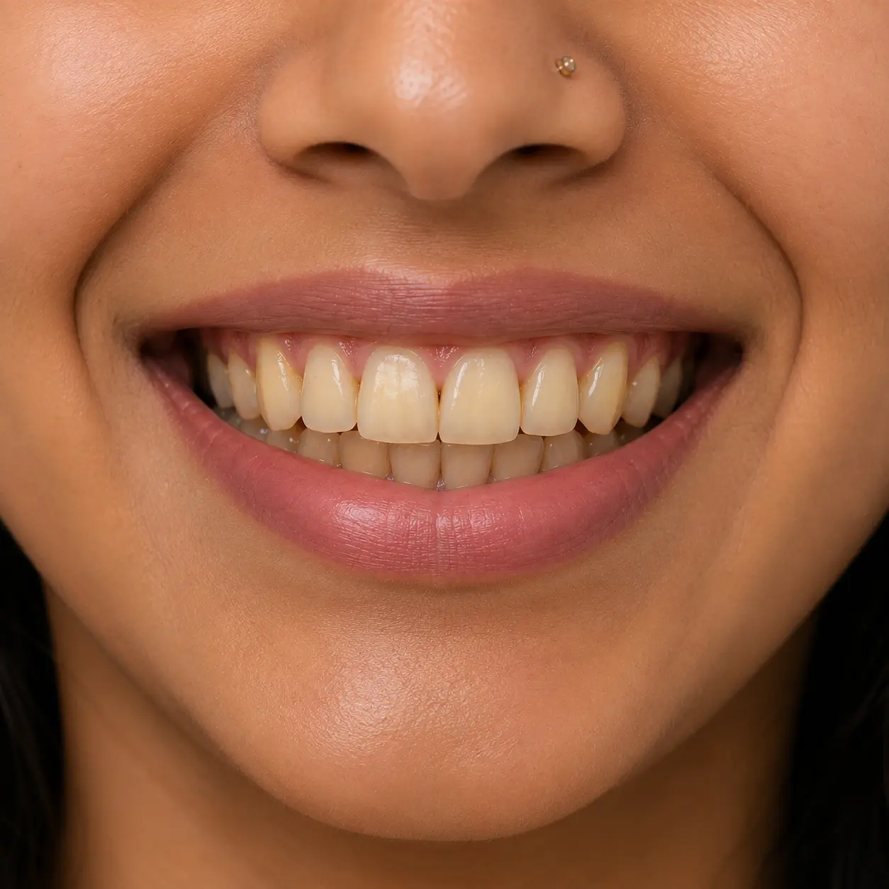Before teeth whitening treatment